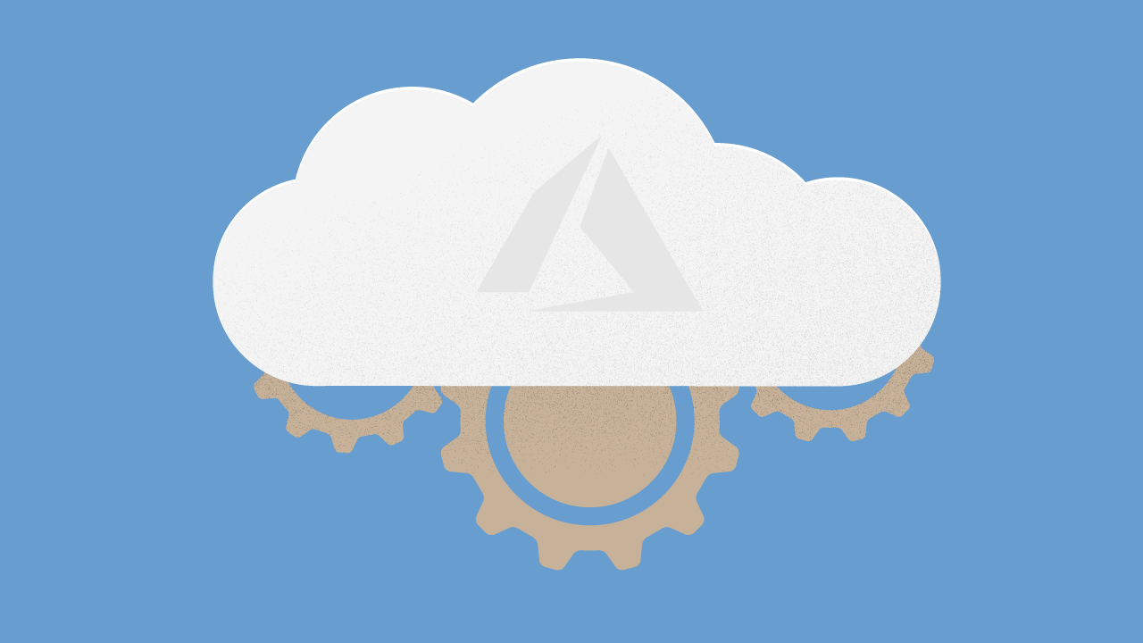A cloud with gears, how original!