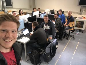 Das Übungs-Team Künstliche Intelligenz im Einsatz an der HSKa