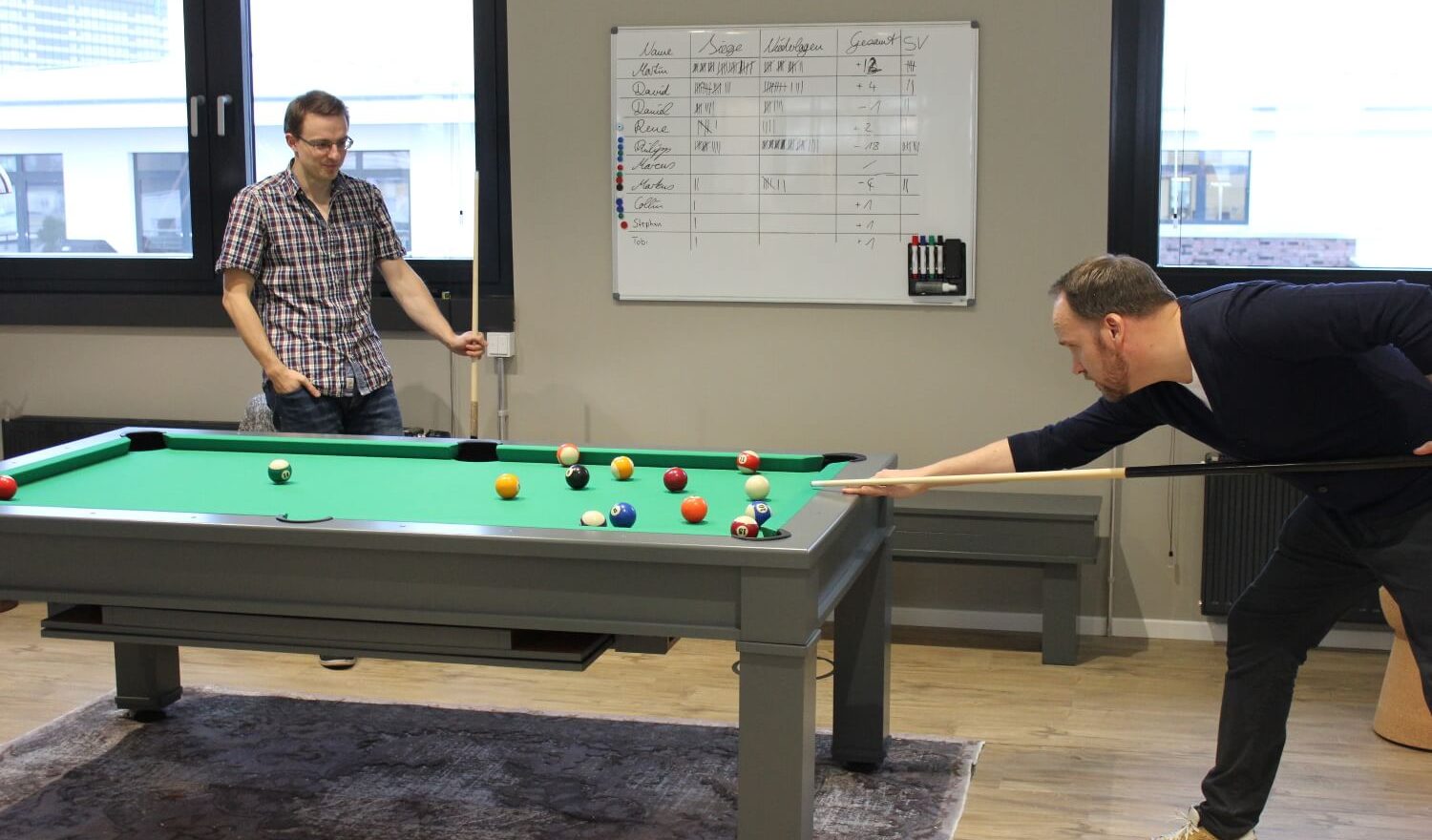 Billardtisch im Office Hamburg