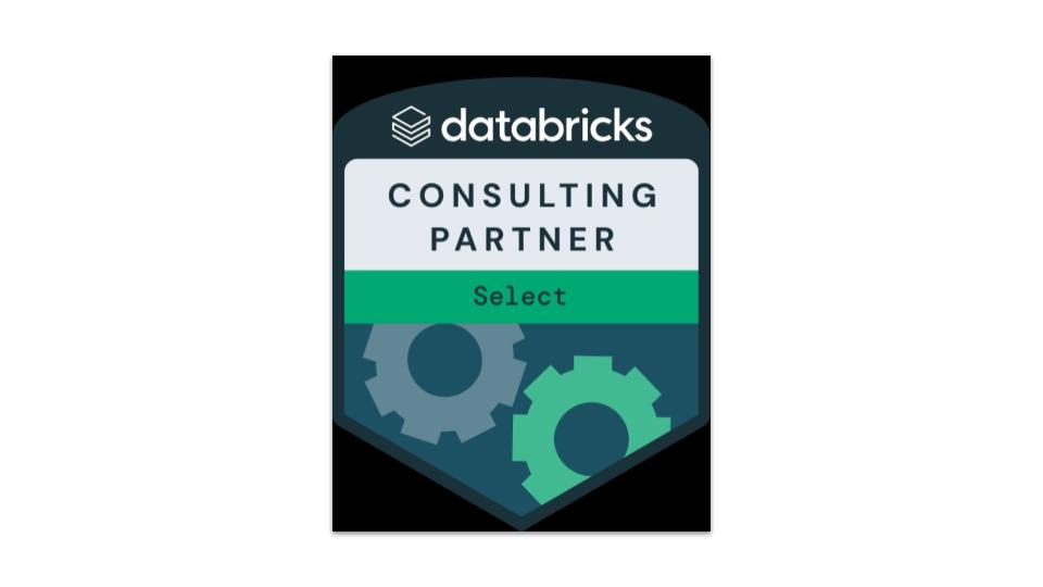 Ein Abzeichen mit dem Logo von Databricks, das den Status 