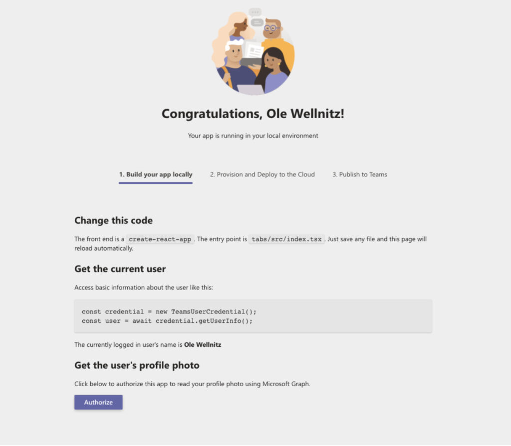 Developing a Custom Microsoft Teams App