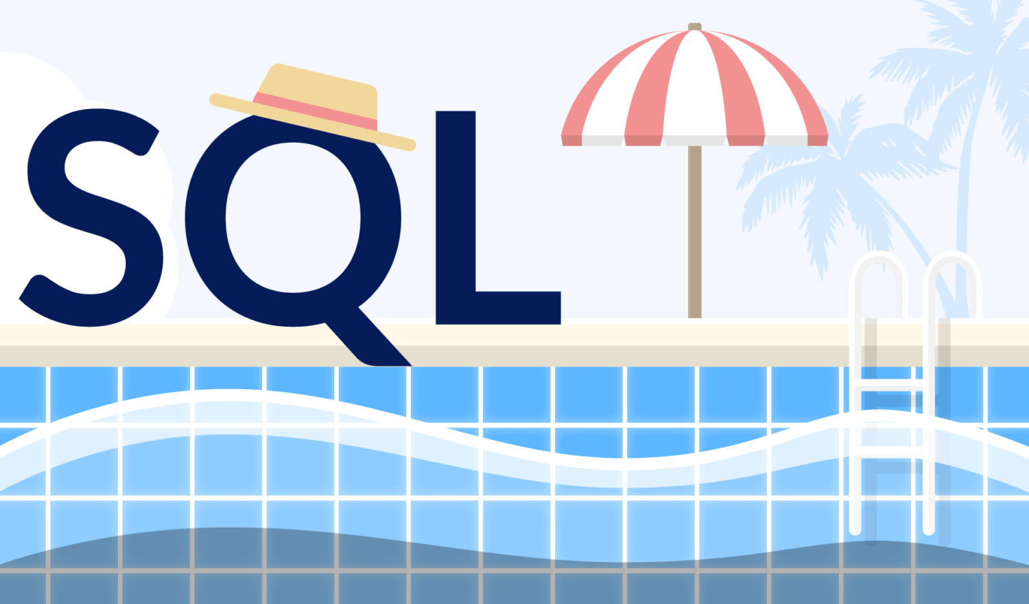 die Buchstaben SQL am Pool
